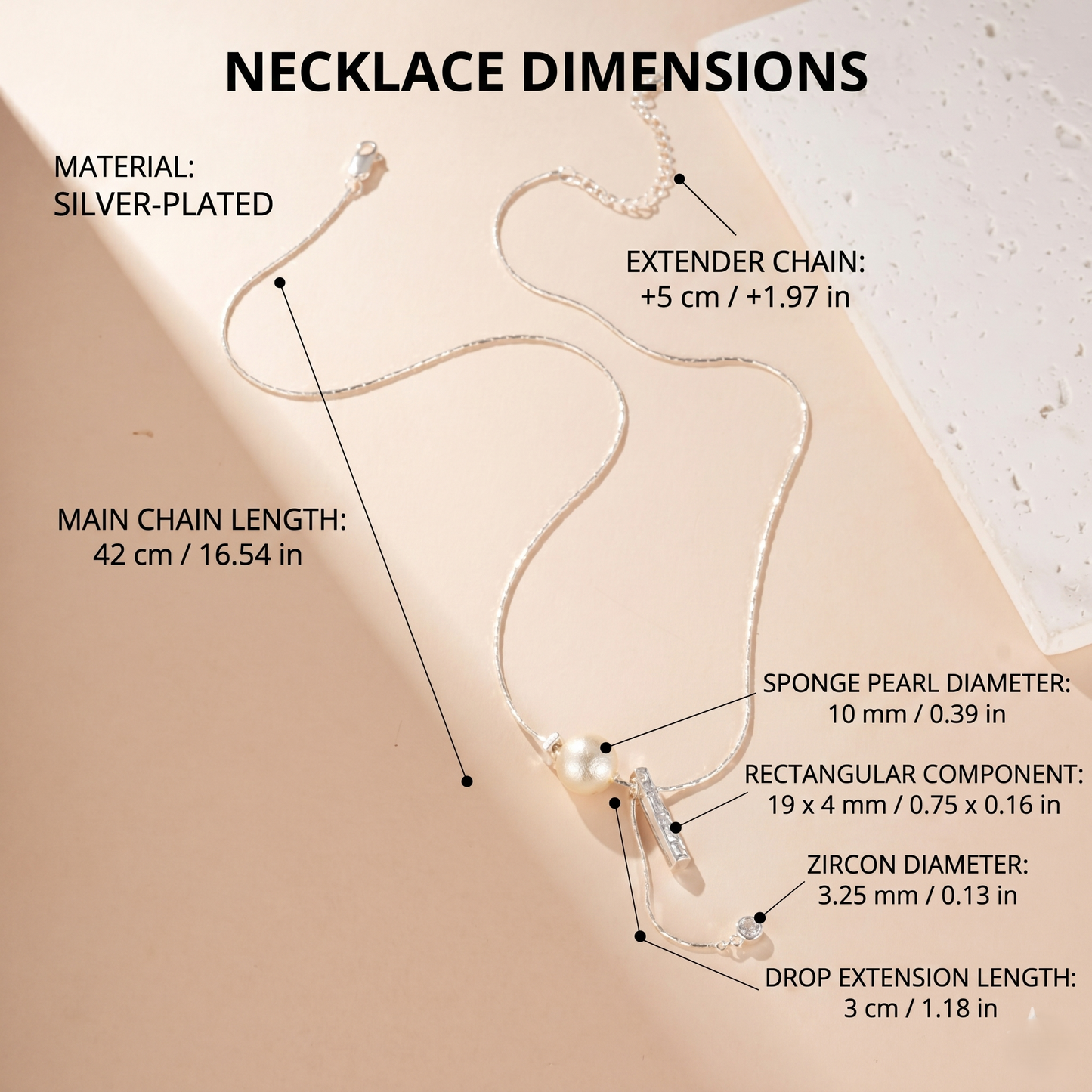 Pearl Y Pendant Necklace