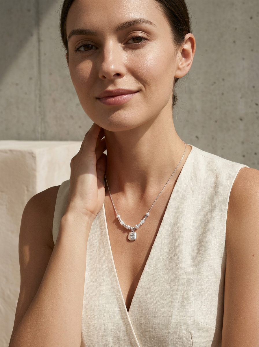 Silver Plated Pendant Necklace